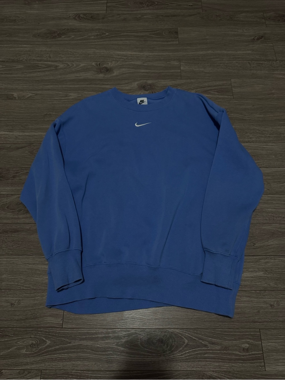 Nike Men’s Crewneck Sweatshirt - Royal Blue with White Swoosh